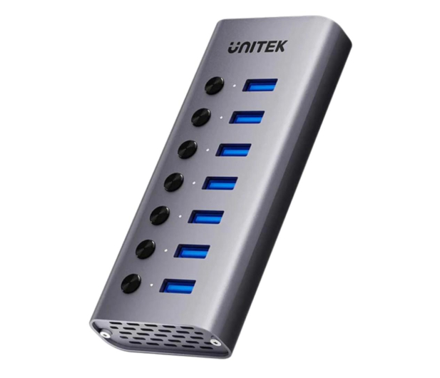 UNITEK Hub USB-A 7 portów z wyłącznikami H1314A01-EU - 1295128 - zdjęcie 2